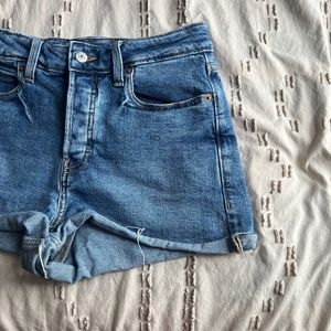 Higher High-Rise Sky-Hi A-Line Secret-Smooth Pockets Jean Shorts
